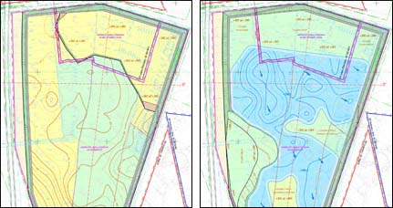 výřezy z map sanace a rekultivace
