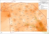 Mapa izolinií mocností humusového horizontu v zájmovém území