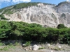 Příklad neuspořádané lomové těžby vápence – Cane River